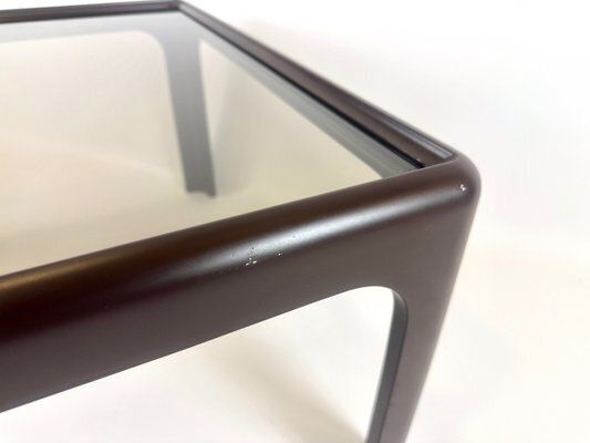 Space Age Coffee Table With Glass Top Attributed To Peter Ghyczy For Horn Collection, 1960s photo for sale