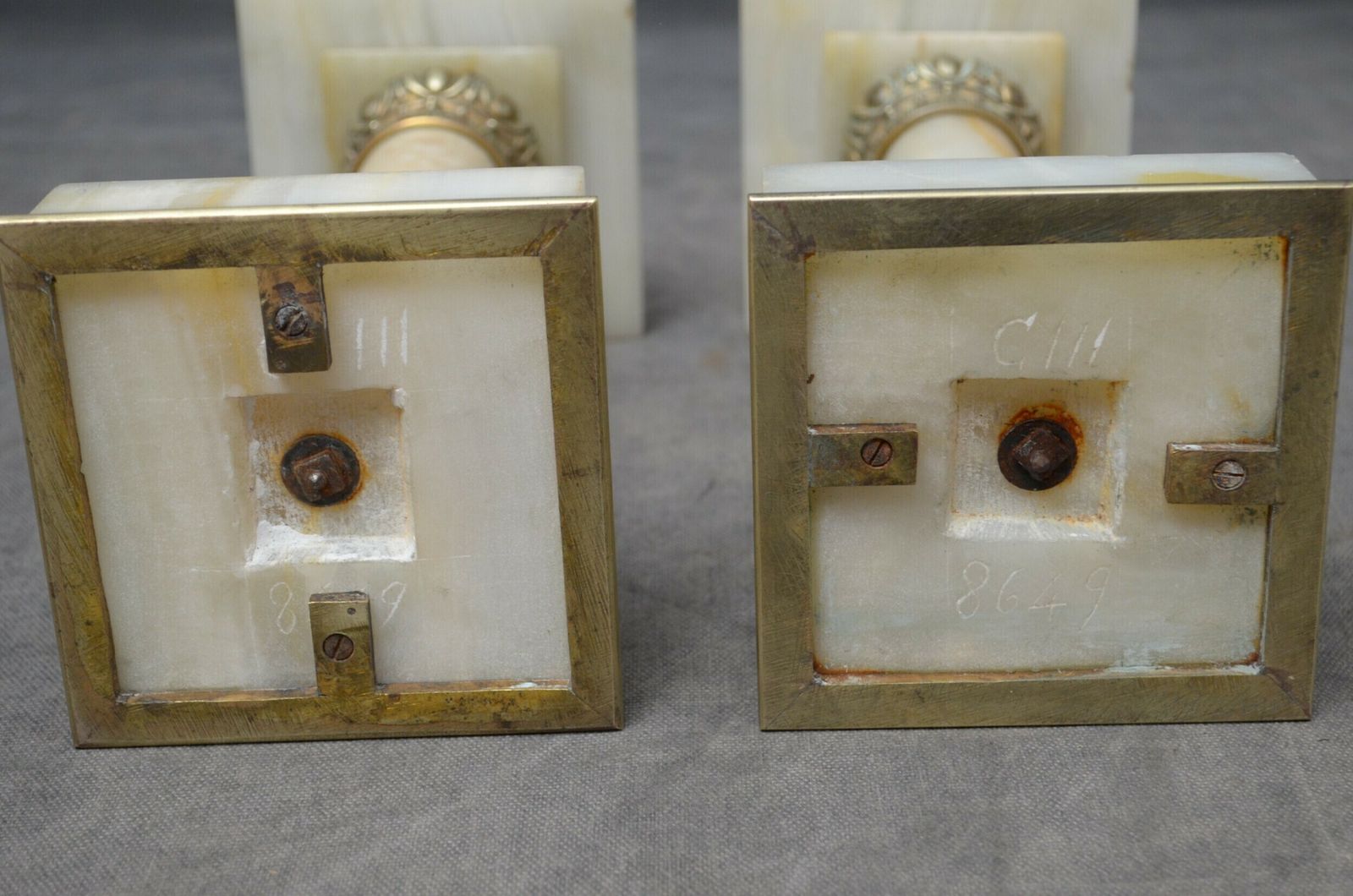 Home Decor Grand Tour Pair Of Pedestals, 1800s photo