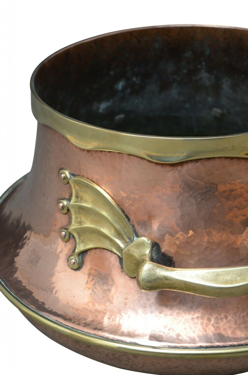 Antique Copper And Brass Plant Pot Jardiniere photo buy