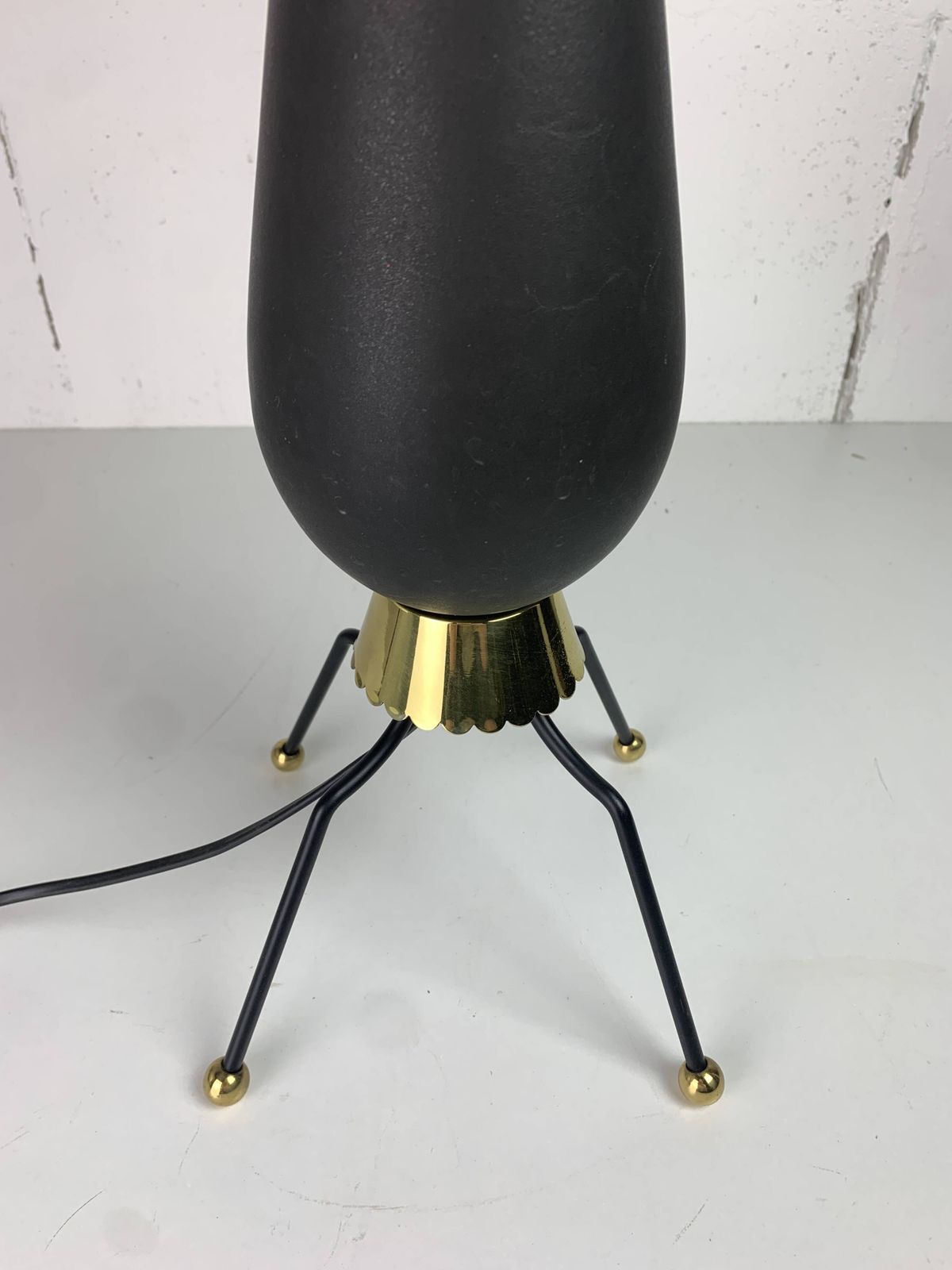 Large Midcentury Sputnik Stilnovo Style Brass Table Lamp, Us 1950s photo for sale