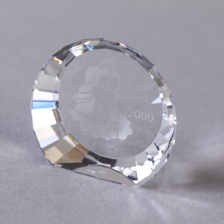 Swarovski Crystal Glass Columbine Paperweight From 2000