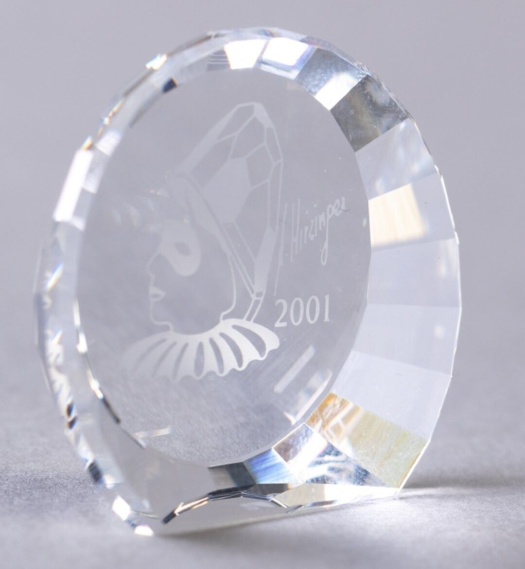 Swarovski Crystal Glass Pierrot Paperweight From The Masquerade Collection 2001