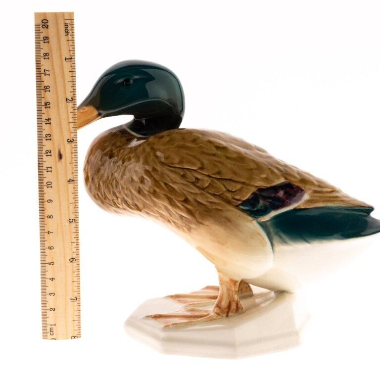 Mid Century Hand Painted Glazed Porcelain Pottery Ceramic Figure Of A Duck photo furniture
