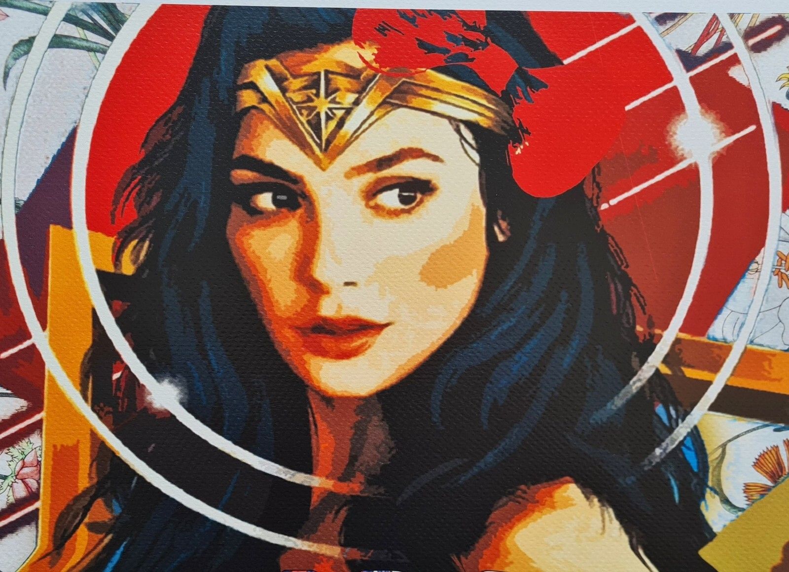 Death Nyc * Wonder Woman * 45 X 32 Cm * Signed * Limited * Certificate # XX/120 photo for sale