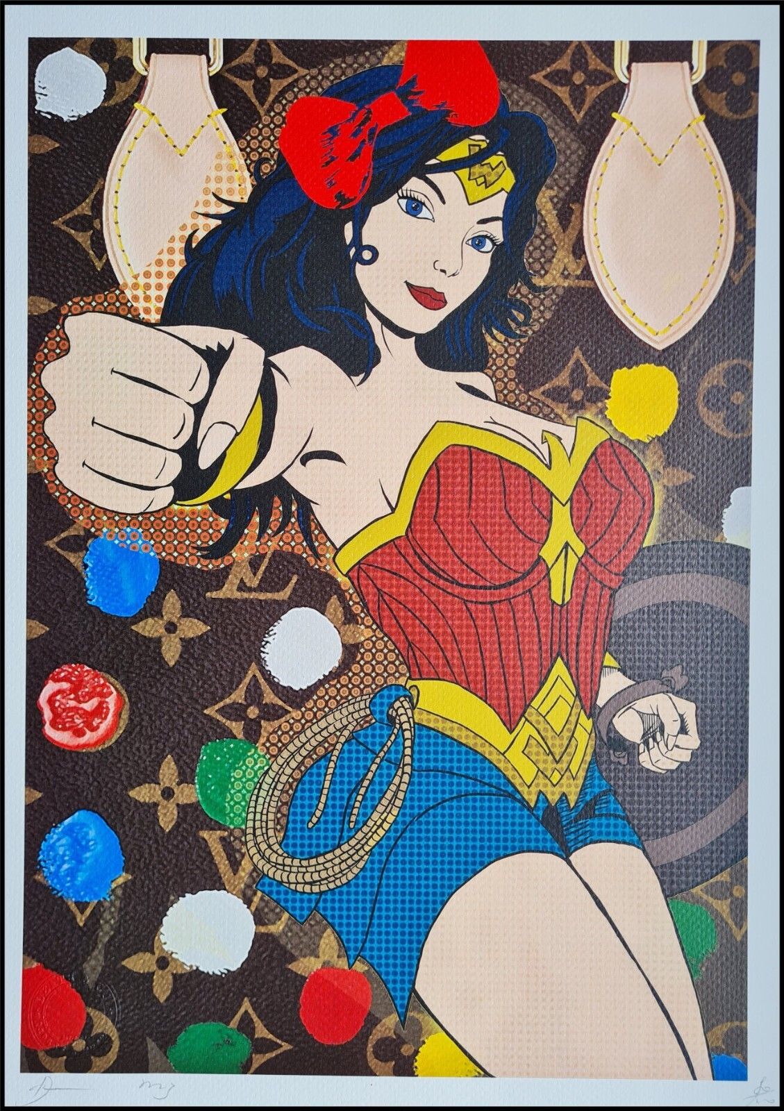 Death Nyc * Wonder Woman * 45 X 32 Cm * Signed * Limited * Certificate # XX/120