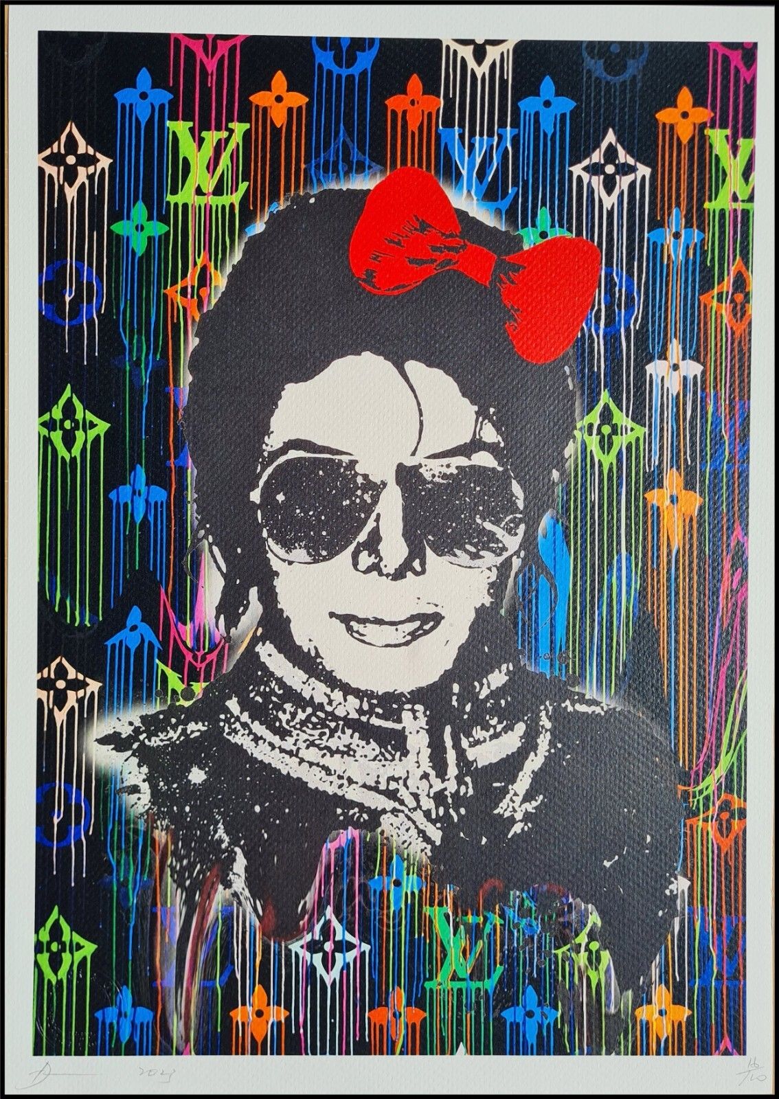 Death Nyc * Michael Jackson * 45 X 32 Cm * Signed * Limited * Certificate # XX/120