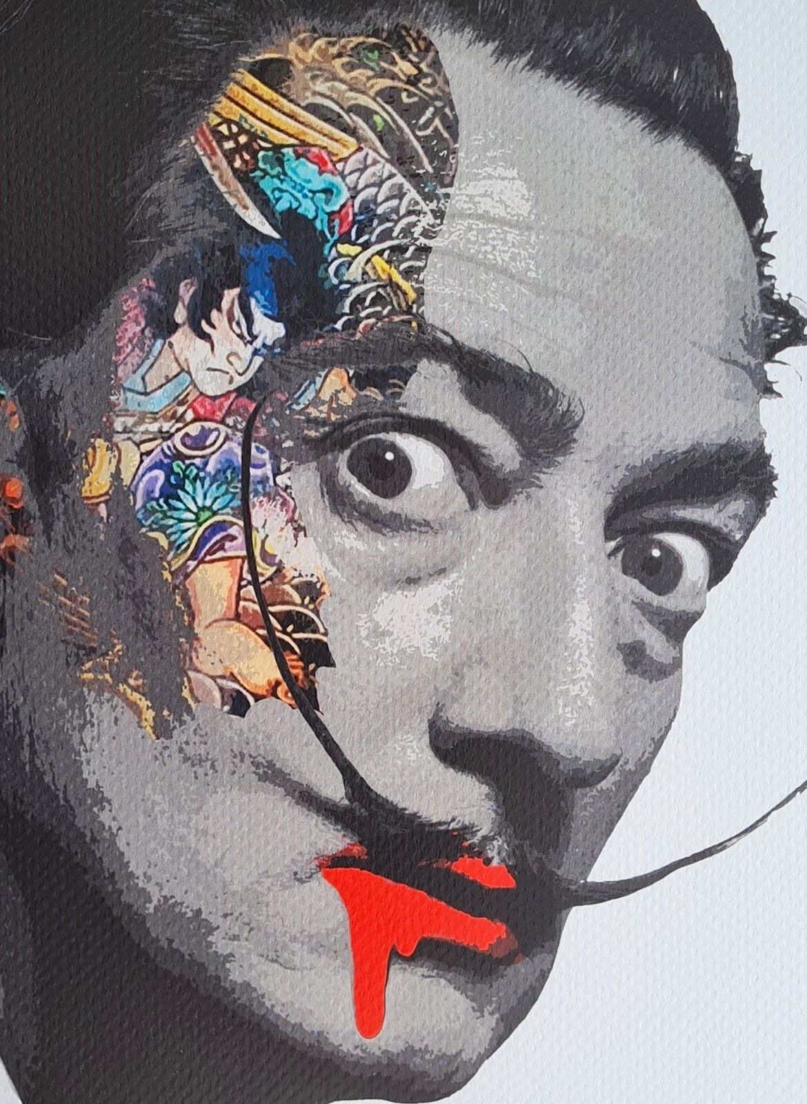Death Nyc * Salvador Dali * 45 X 32 Cm * Signed * Limited * Certificate # XX/120 photo Art