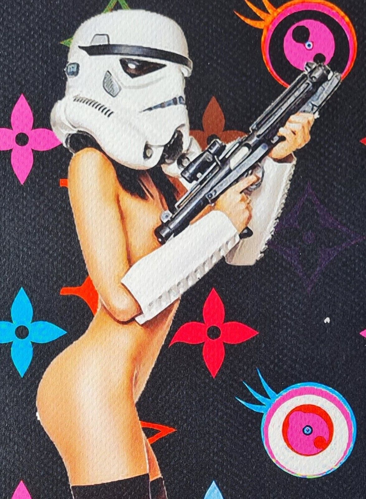 Death Nyc * Star Wars * 45 X 32 Cm * Signed * Limited * Certificate # XX/120 photo Art