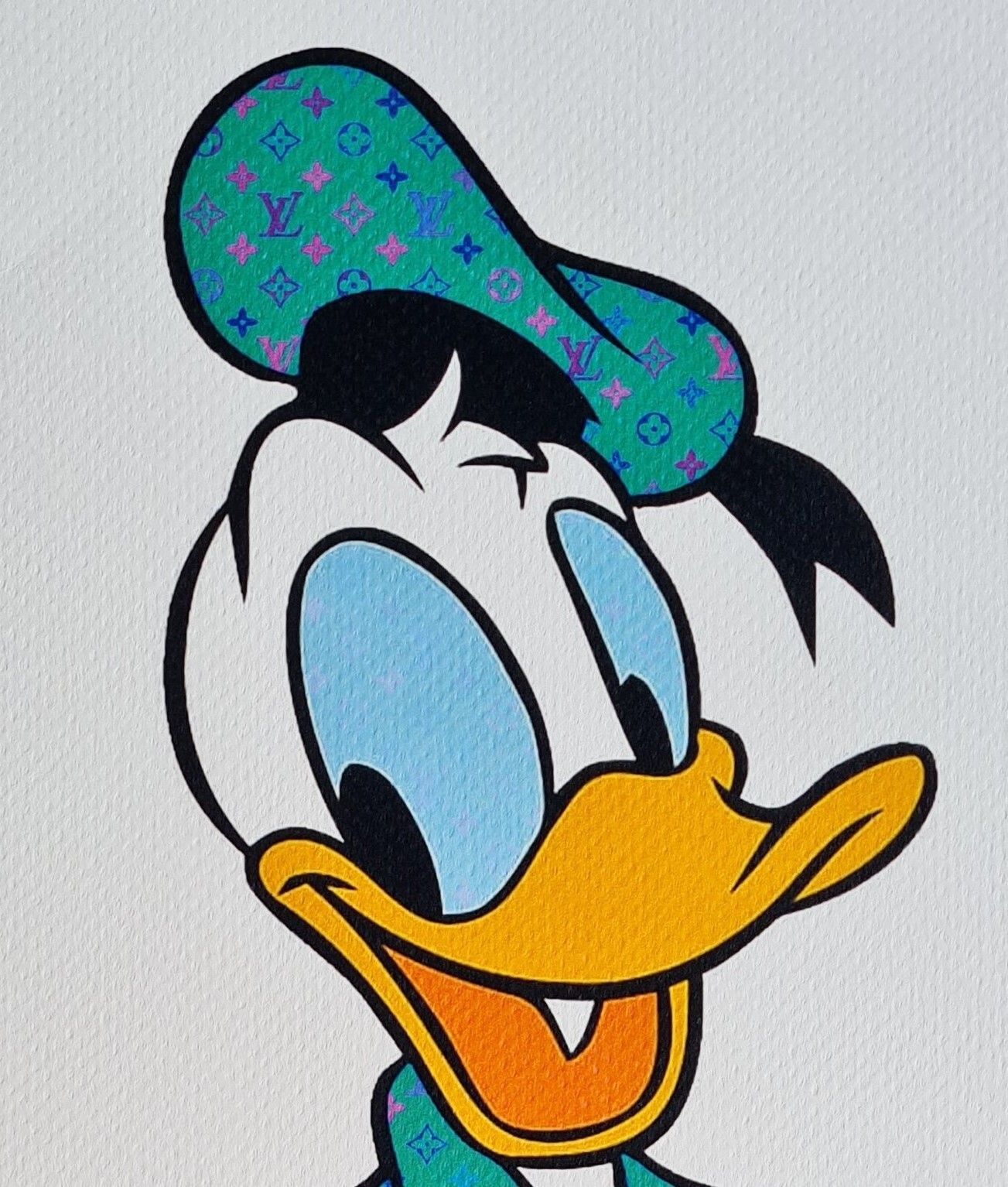 Death Nyc * Donald Duck * 45 X 32 Cm * Signed * Limited * Certificate photo for sale