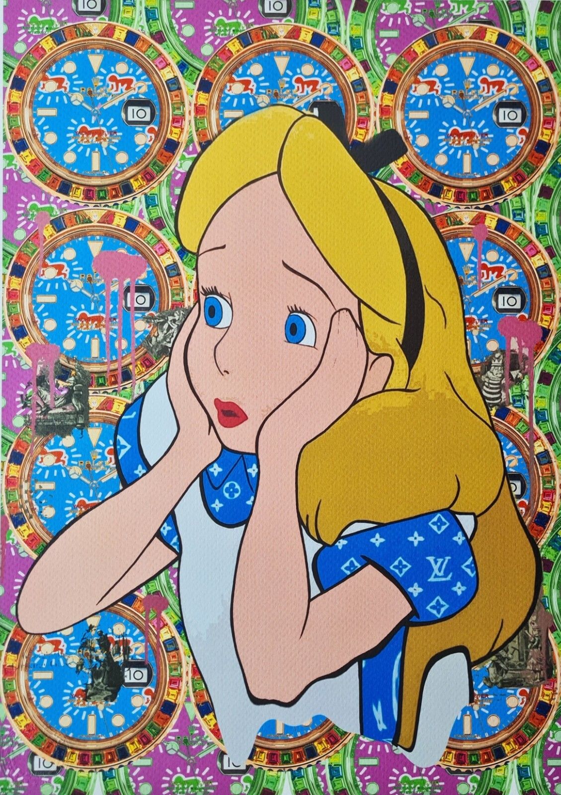 Death Nyc * Alice * 45 X 32 Cm * Signed * Limited * Certificate # XX/120 photo for sale