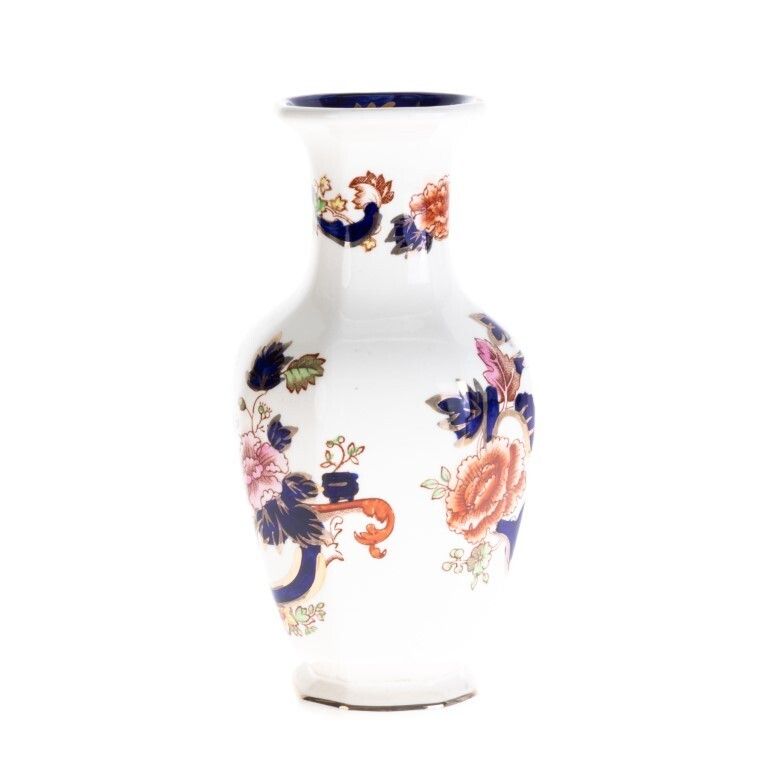 Mason’s Ironstone Ceramic Pottery Imari Mandalay Palette Vase photo furniture