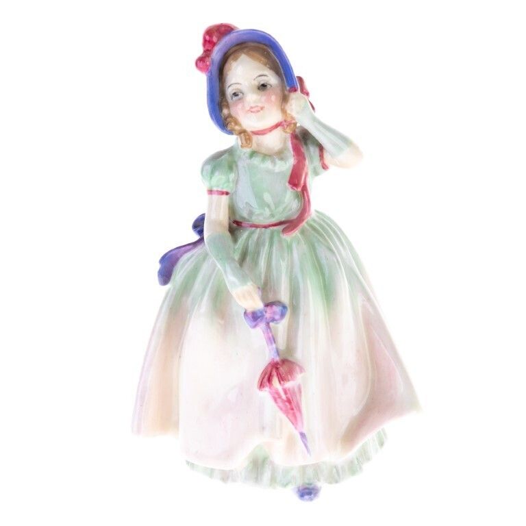 Royal Doulton English Fine Hand Painted Porcelain Art Deco Sculpture Designed By Leslie Harradine
