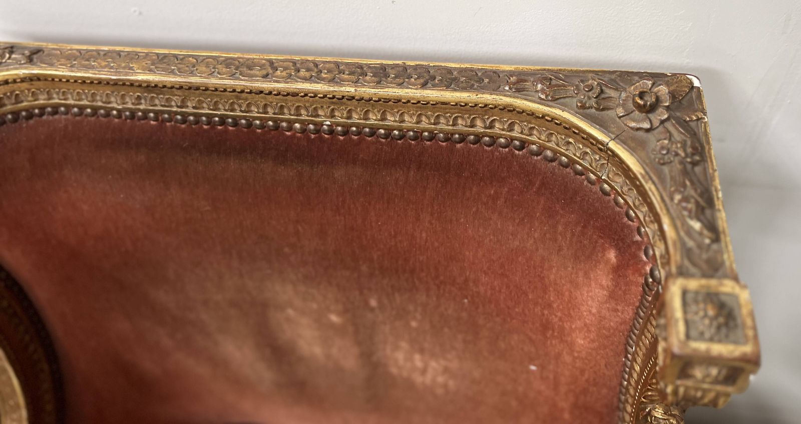 Two Louis XVI Style Wing Chairs In Gilded Wood, 20th Century photo Furniture