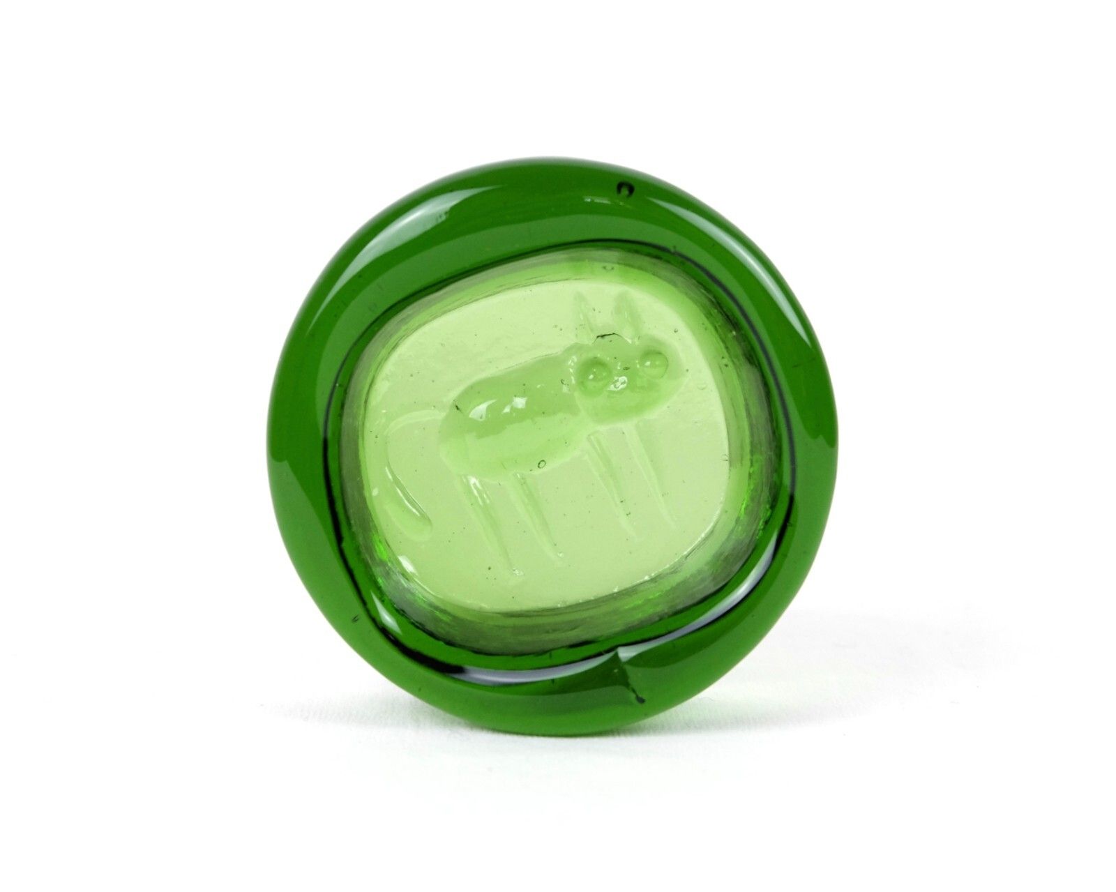 A Mid Century Swedish Glass Animal Dish By Erik Hoglund For Boda photo Home Decor