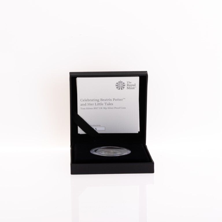 Uncirculated & Certified 2017 Royal Mint Tom Kitten Uk 50p Silver Coin From Beatrix Potter Series photo for sale