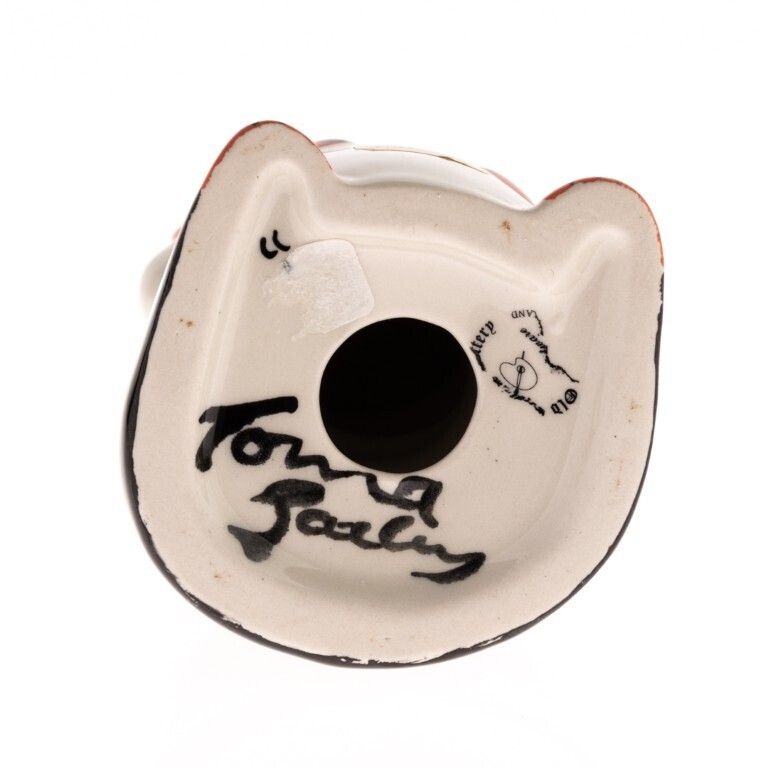 Lorna Bailey Signed Limited Edition Porcelain Art Deco Style Pottery “Whiskey Cat” Figure photo furniture