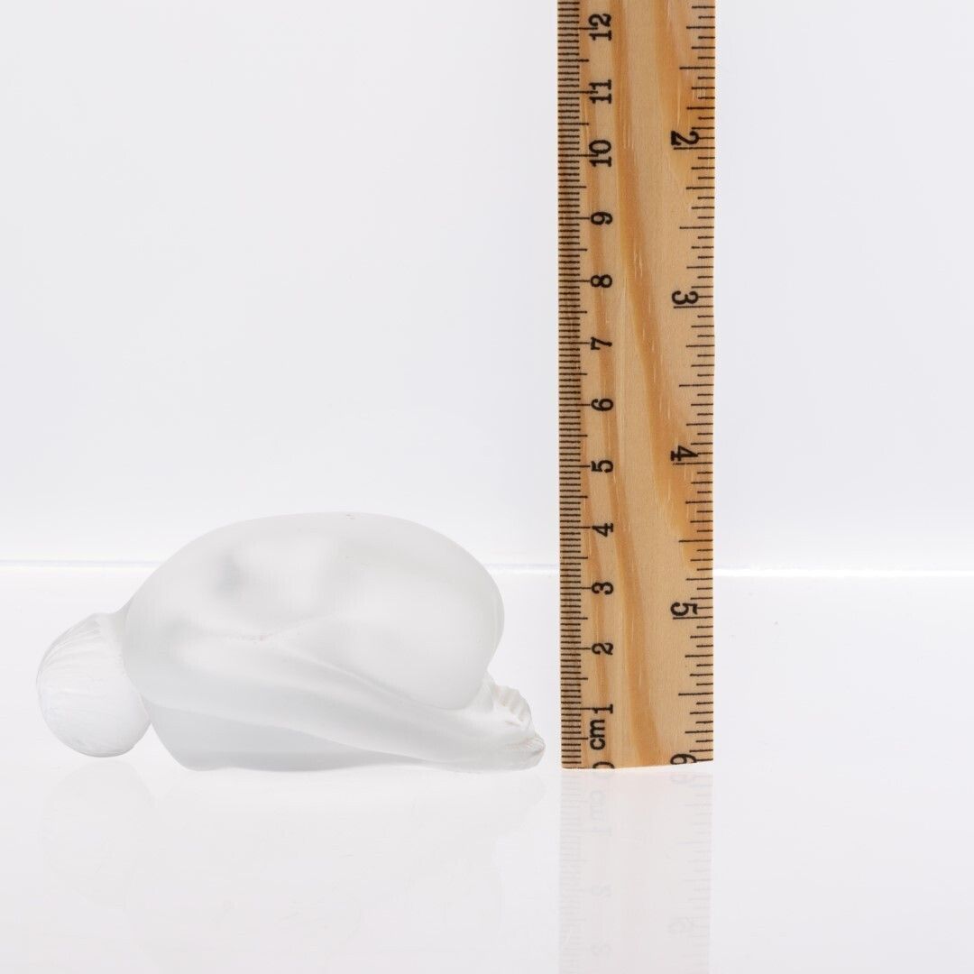 Lalique Frosted Glass Nude French Sculpture photo for sale