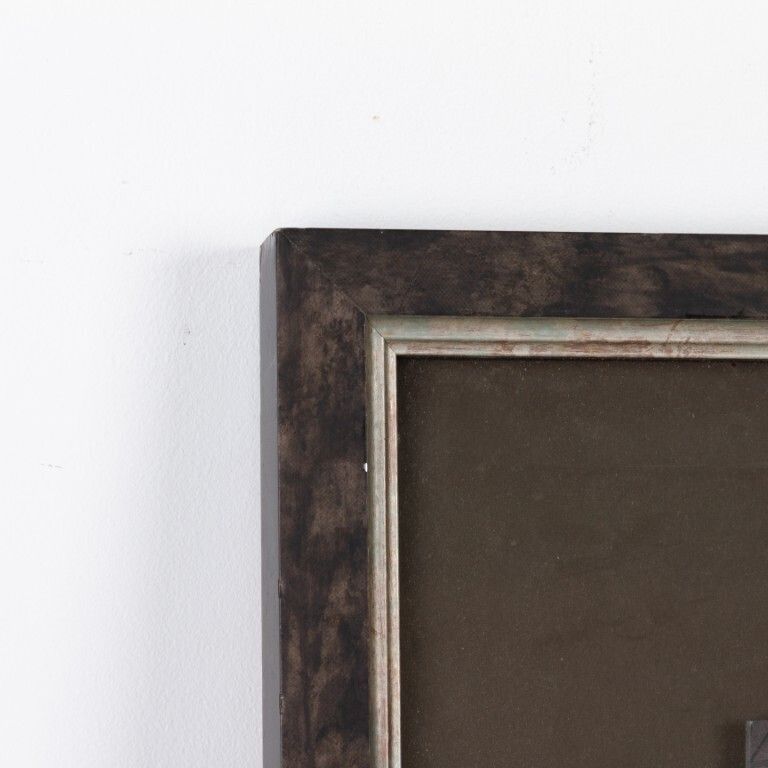 Mid Century Abstract Mixed Media Oil Painting photo for sale
