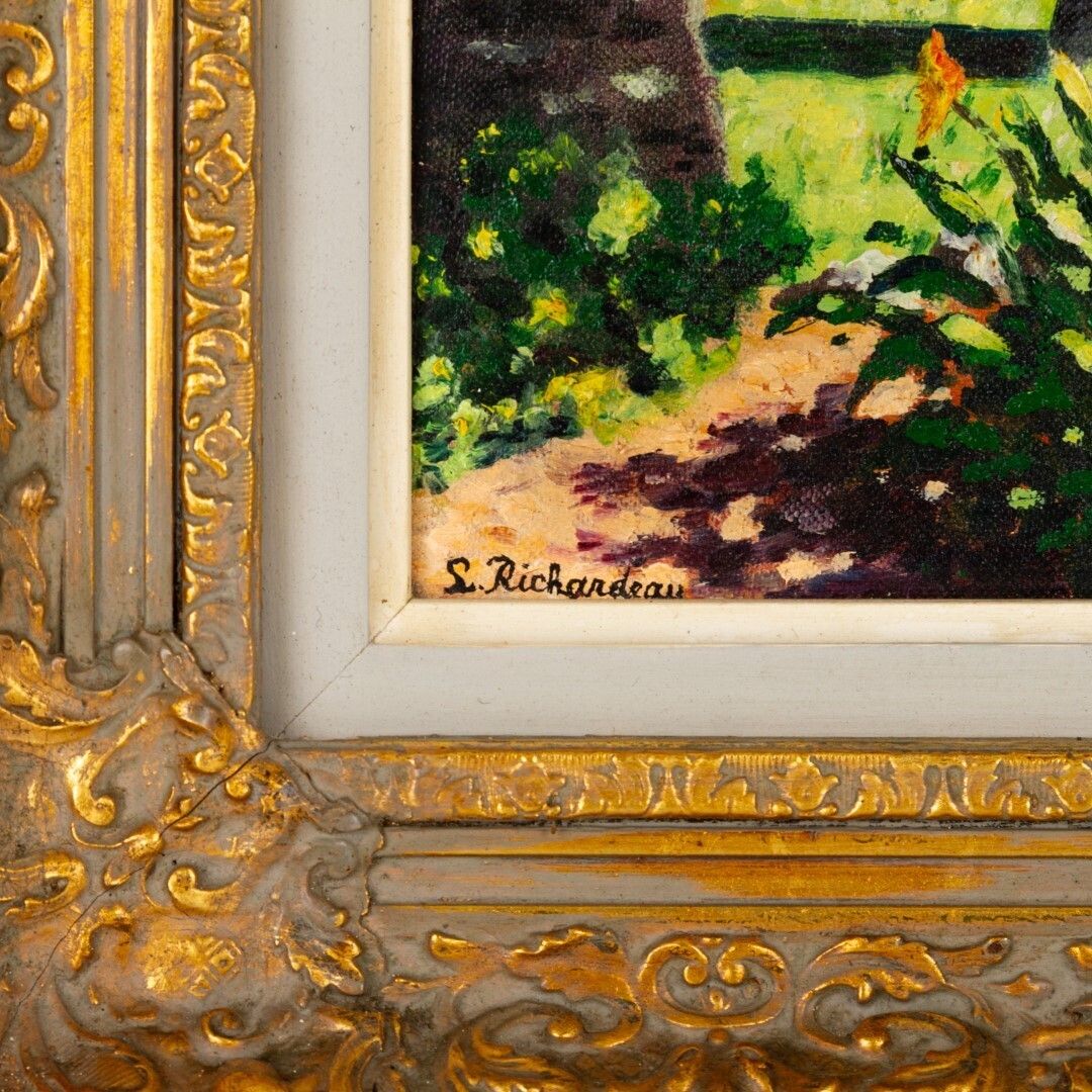 San Juan Capistrano By S. Richardeau Oil Painting Depicting The Mission Of San Capistrano In California photo for sale