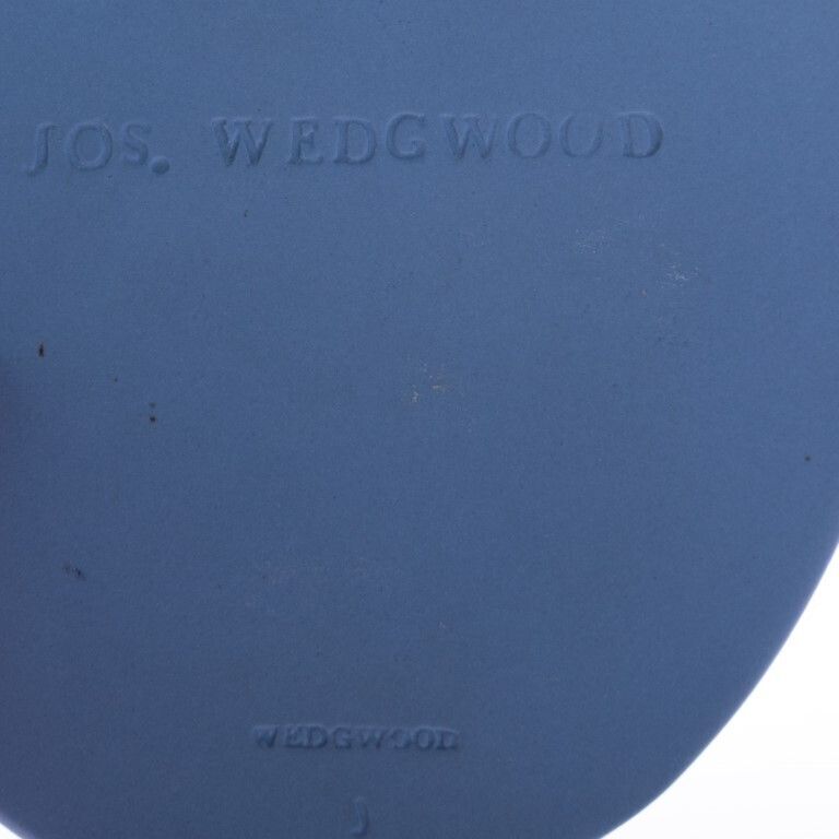 Wedgwood Blue Jasperware Ceramic Porcelain Josiah Portrait Medallion Plaque photo 85.0