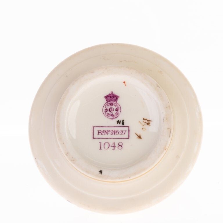 Antique Royal Worcester English Blush Porcelain Art Nouveau Hand Painted Jug 19th Century photo furniture