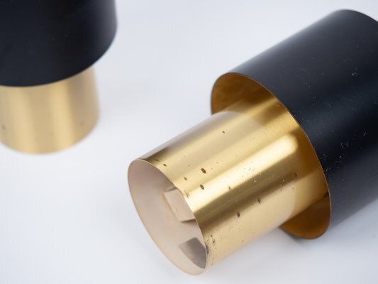 Vintage Brass Etna Pendant Lamps By Jo Hammerborg For Fog And Mørup, 1960s, Set Of 2 photo 550.0