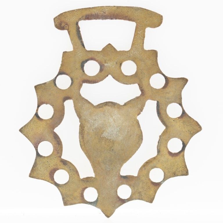 Antique Horse Brass Medallion photo furniture