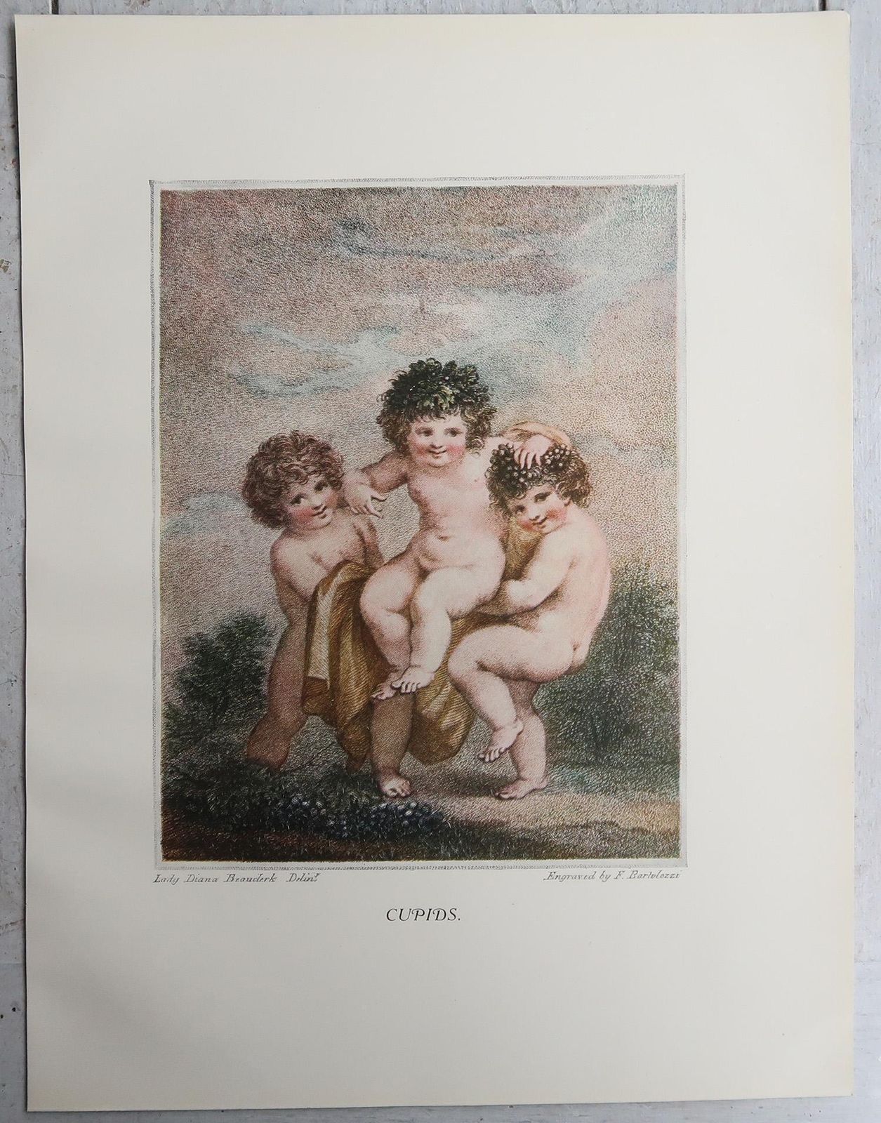 Pair Of Antique Neo Classical Bartolozzi Prints. 1907 photo for sale