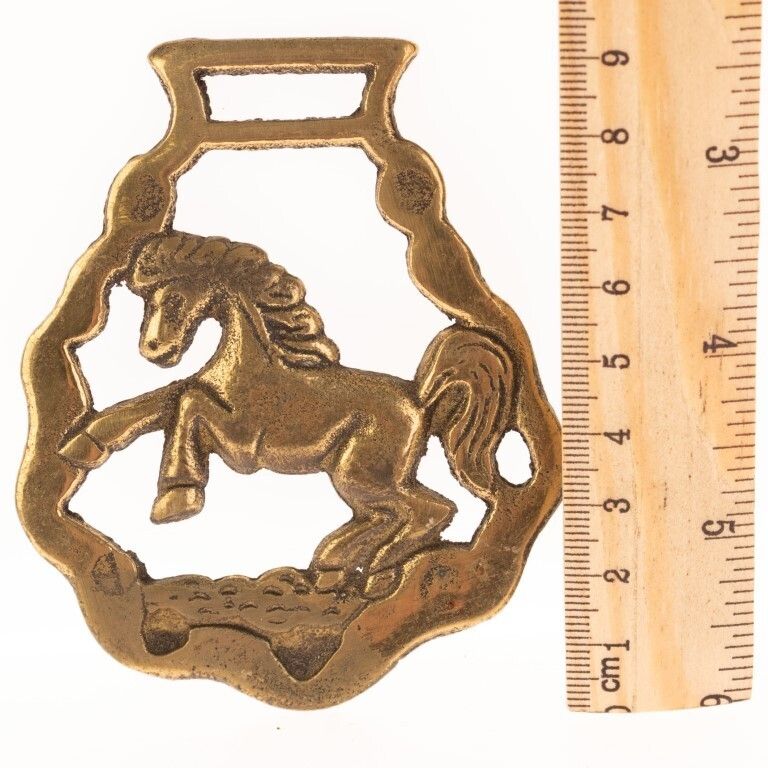 Antique Brass Lucky Horseshoe photo for sale