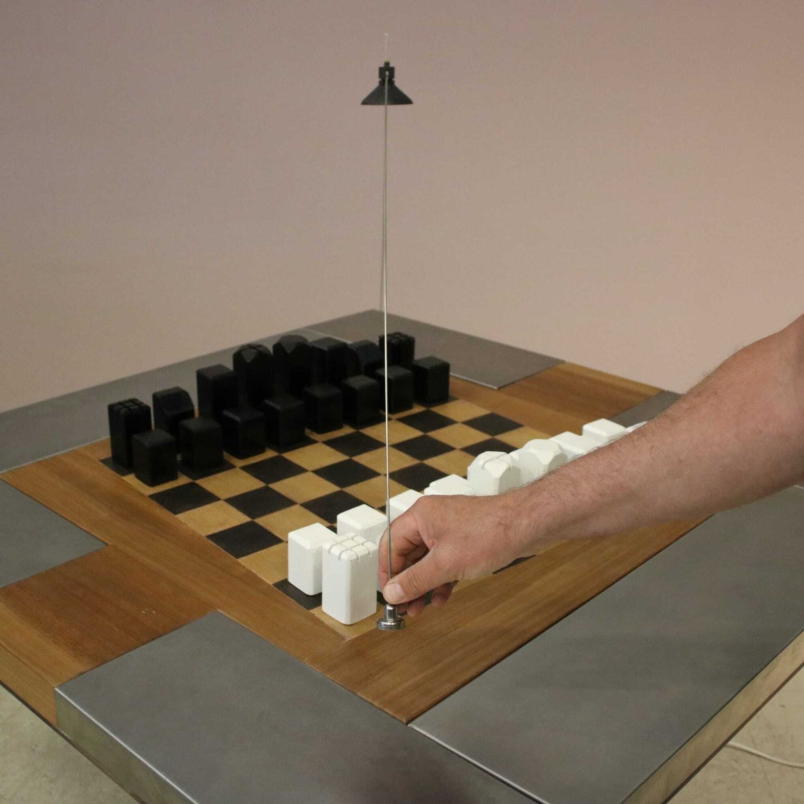 Unique “Pacifico” Chess Table By Franco Bozzi And Duccio Trassinelli – Studio A.R.D.I.T.I., Italy 1973 photo vintage