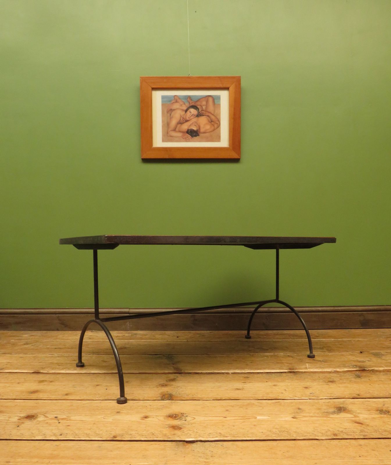 photo for sale Mid Century Modern Iron Based Coffee Table
