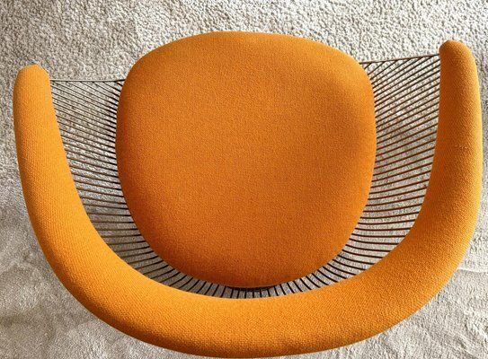 19800.0 Nickel Plated Armchairs By Warren Platner For Knoll Inc / Knoll International With Hallingdal Upholstery From Kvadrat, 1960s, Set Of 6 photo