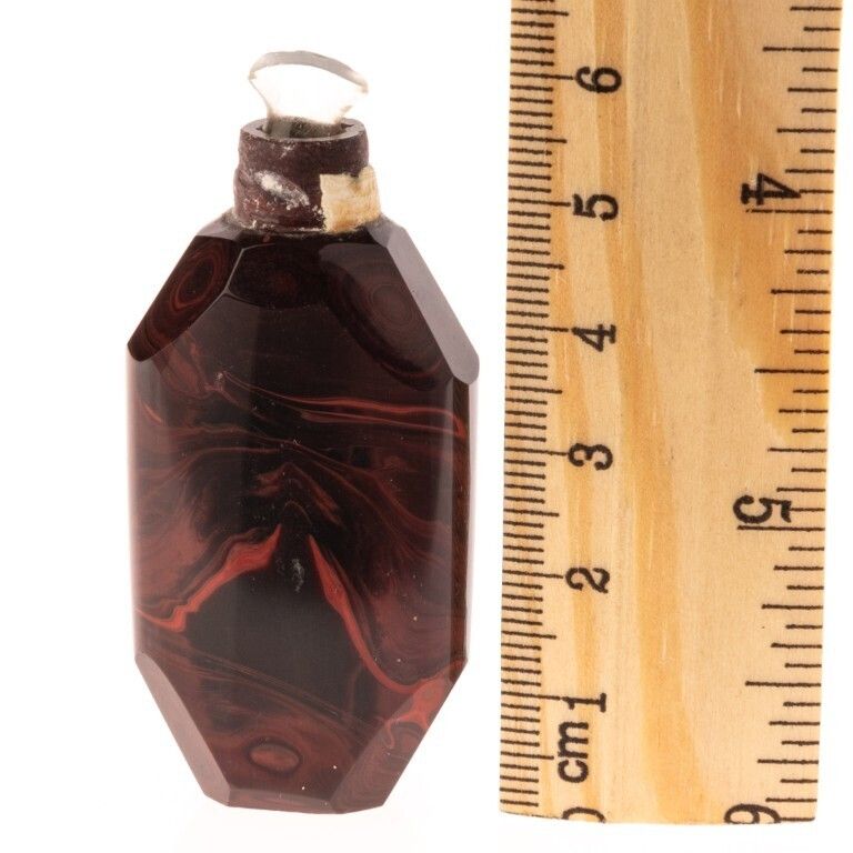 Chinese Qing Dynasty Faceted Hardstone Snuff Bottle photo for sale