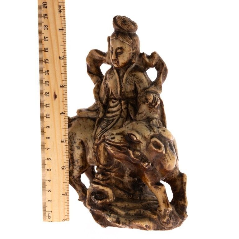 Mid Century Chinese Stone Carving Of Quanyin photo furniture