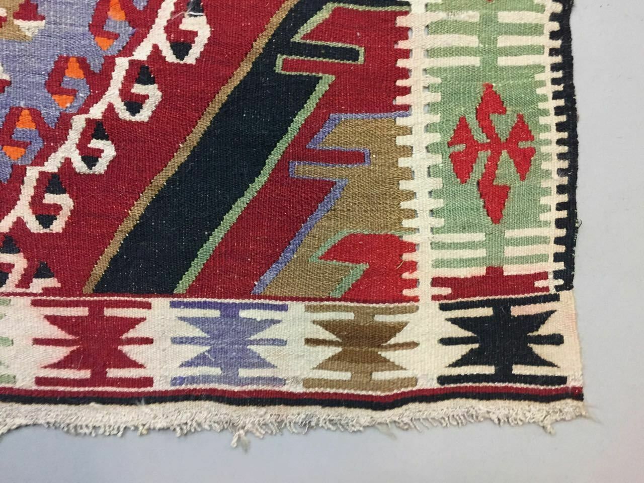photo furniture Vintage Turkish Kilim Kelim Rug 315x157cm Shabby Chic Wool,Moroccan Boho Large