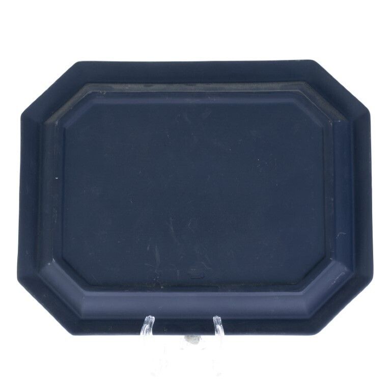 Wedgwood Portland Blue Ceramic Porcelain Neoclassical Bas Relief Cameo Tray photo Home Decor