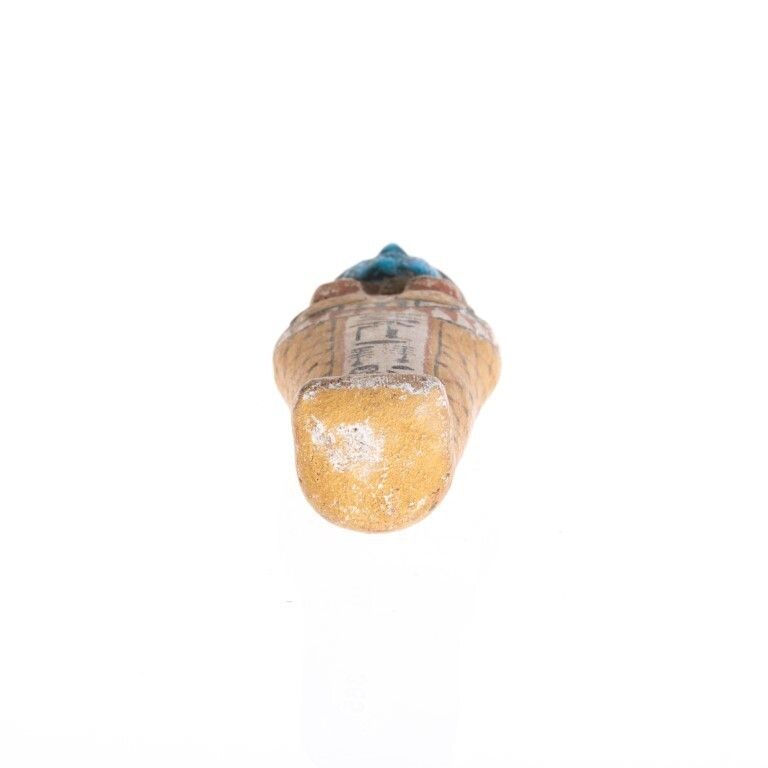Ancient Egyptian Polychrome Shabti Figure New Kingdom, Ramesside Period (1292 1189 Bc) photo Home Decor