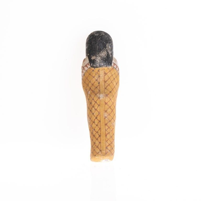 Ancient Egyptian Polychrome Shabti Figure New Kingdom, Ramesside Period (1292 1189 Bc) photo buy