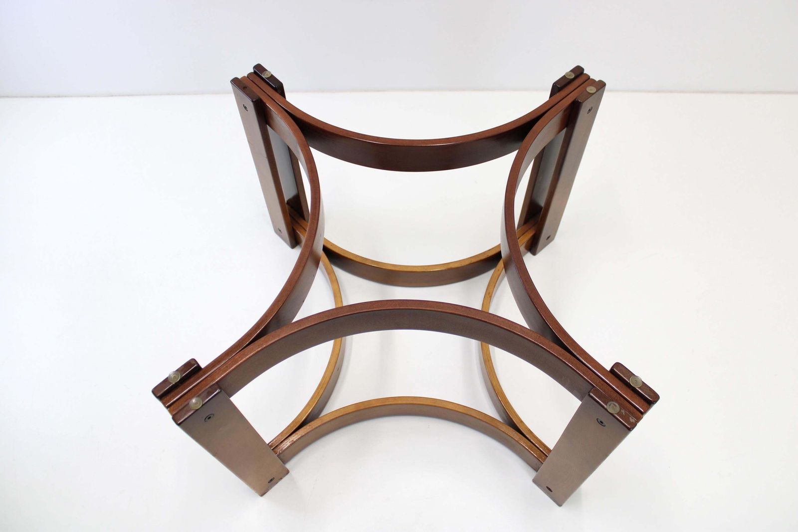 Wooden Coffee Table From Meblo / Meblo Disco Table / Yugoslavia 70s / Vintage Round Coffee Table / Living Room Table / Rare Model photo 378.0