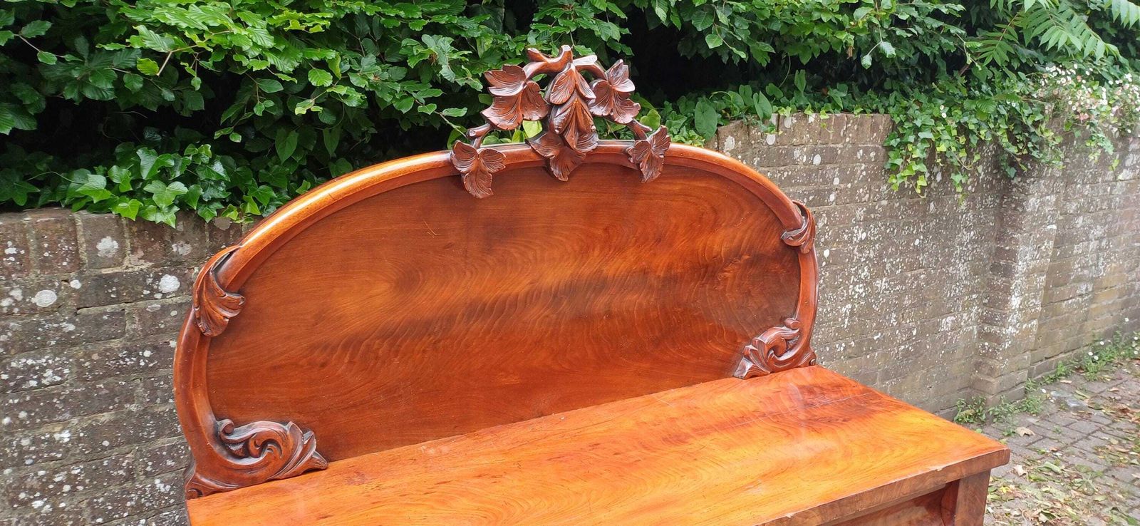 Antique Victorian Mahogany Sideboard Buffet Cabinet | Carved Mirror Back | English 19th Century Furniture photo 695.0