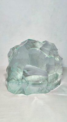 Crystal Sculpture By Vicke Lindstrand For Kosta. Sweden, 1960s photo vinterior
