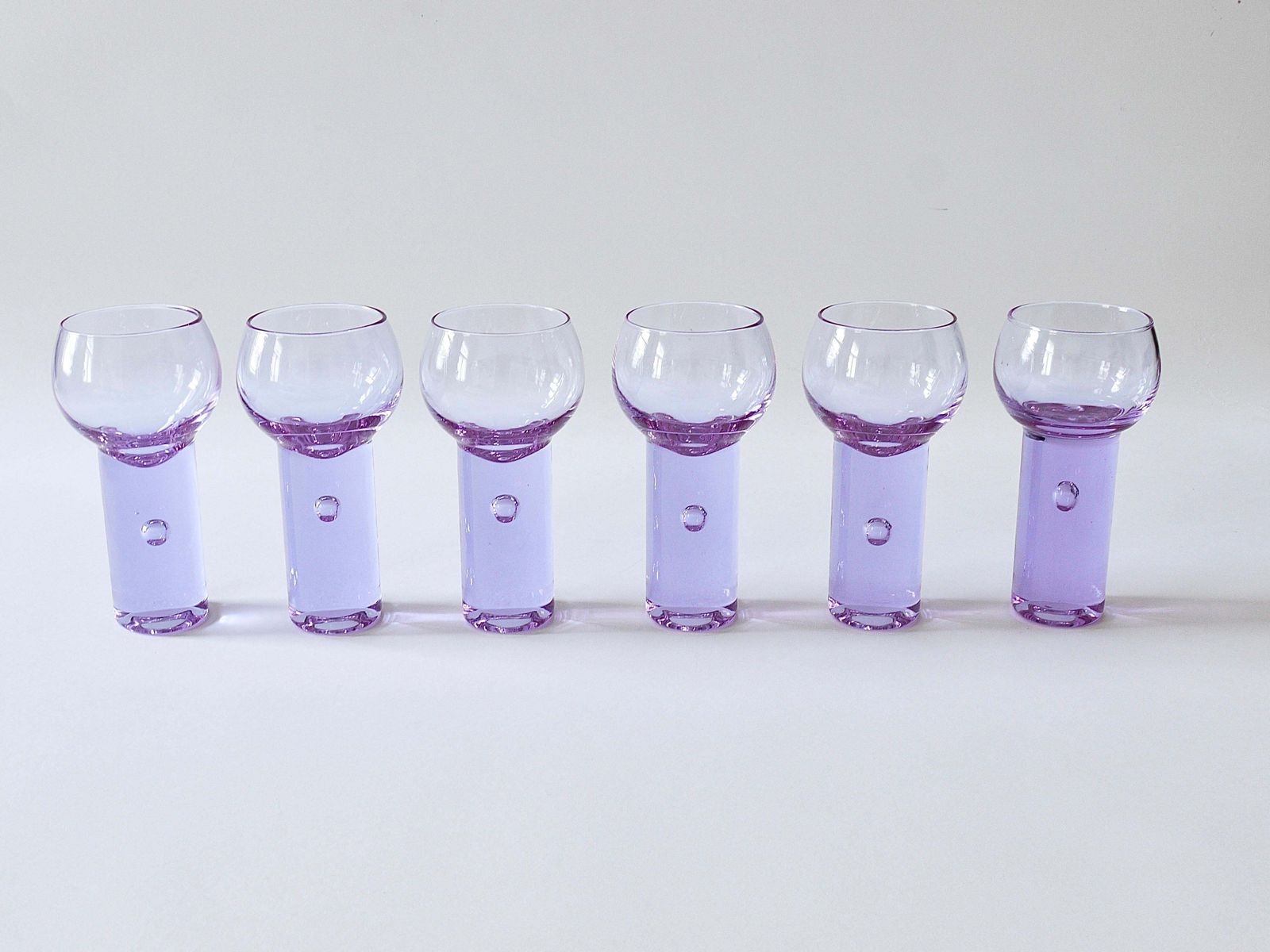 photo vinterior 6 Sergio Asti Chameleon Aperitif Drinking Glasses, Arnolfo Di Cambio, Italy 1970