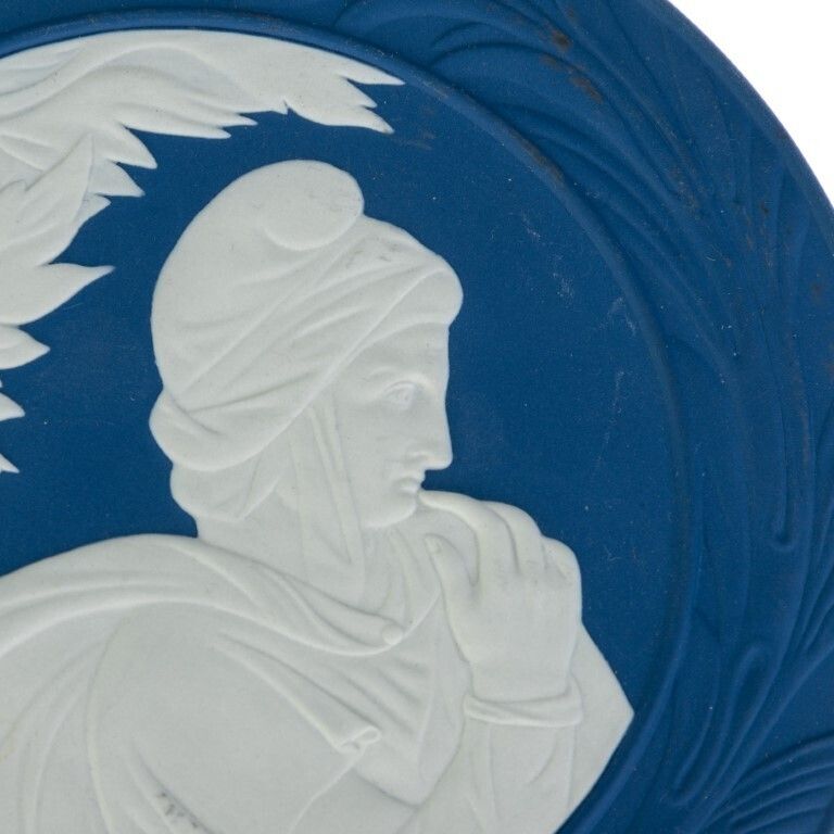 Wedgwood Portland Blue Jasperware Ceramic Porcelain 2010 Year Wall Plaque photo for sale