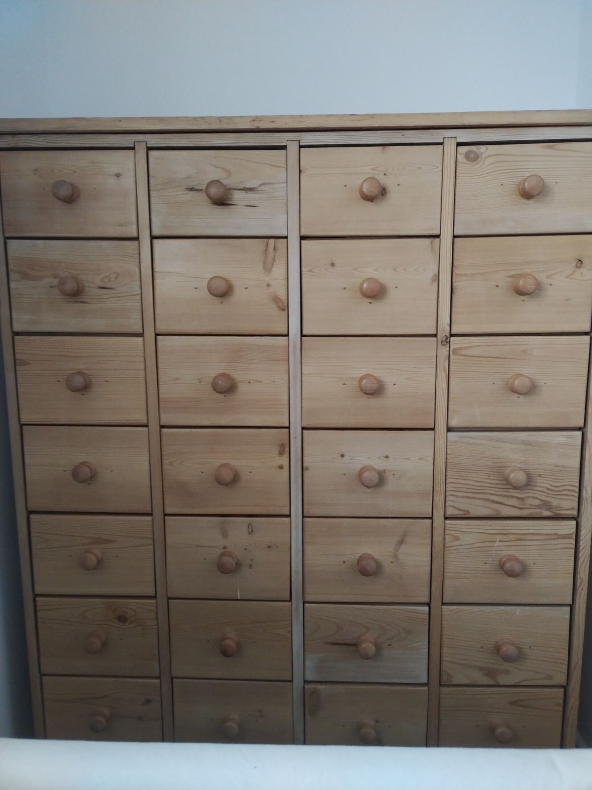 Set Of 28 Pine Drawers Unique Hand Made Dovetailed