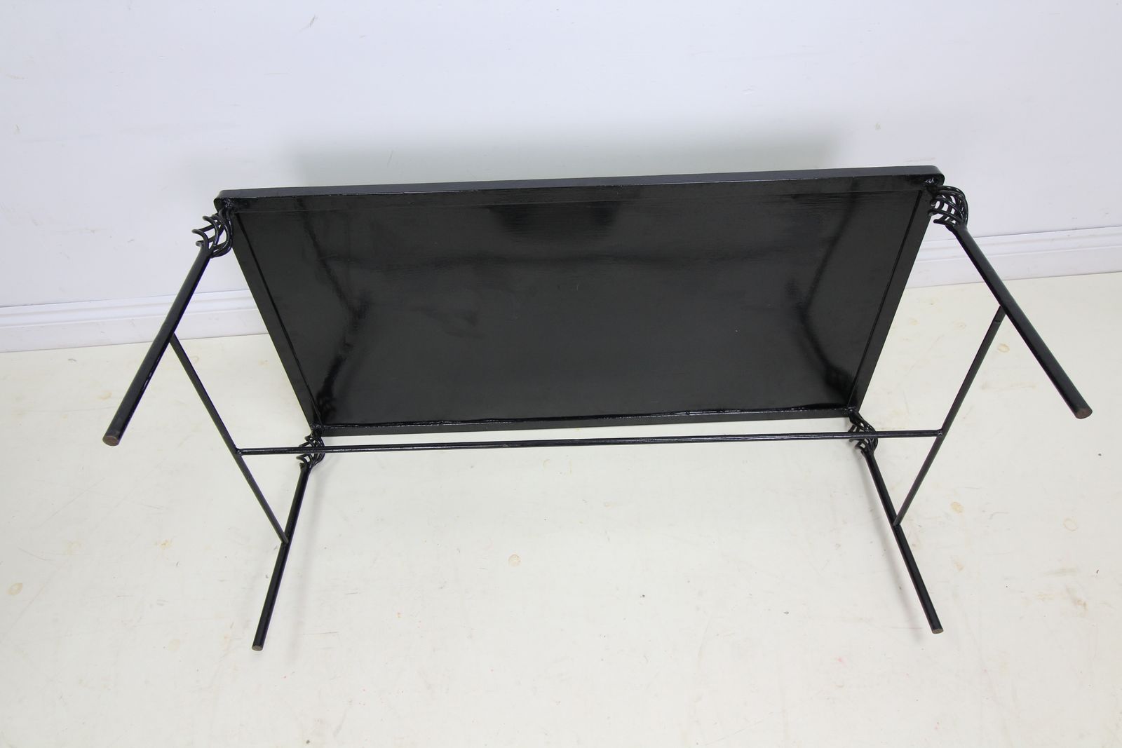 Attractive Stone Top Coffee Table On Metal Feet   Unusual photo 285.0