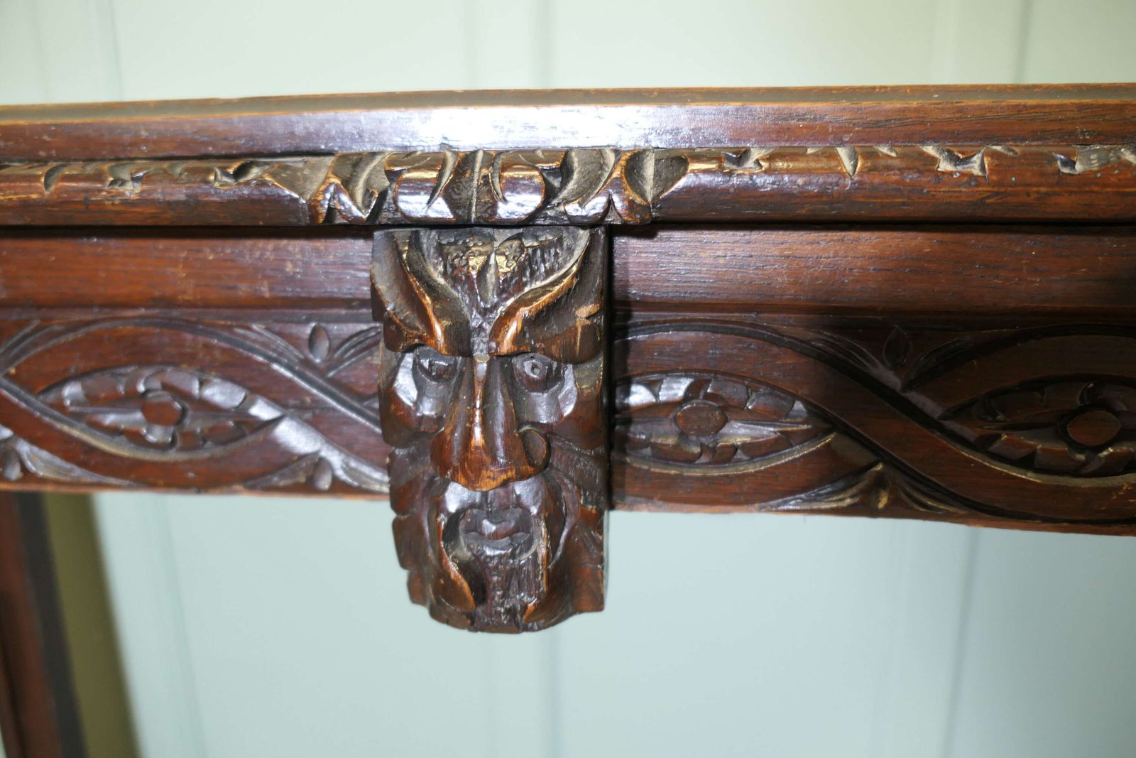Gothic Carved Country Oak Hall Table photo buy
