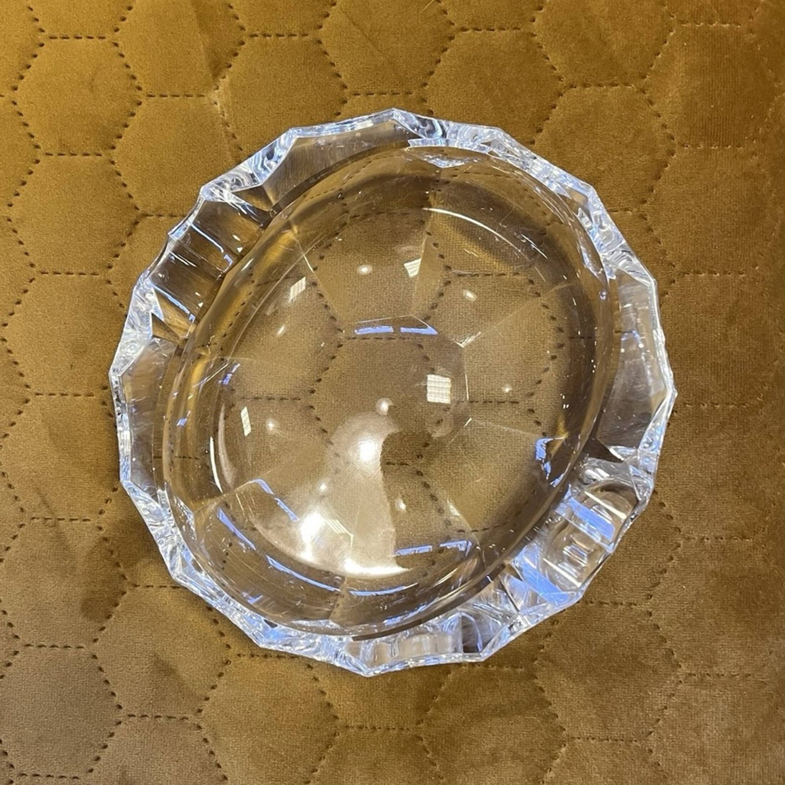 Jablonecke Sklarny Crystal Ashtray In Desna, Czechoslovakia, 1970s photo buy