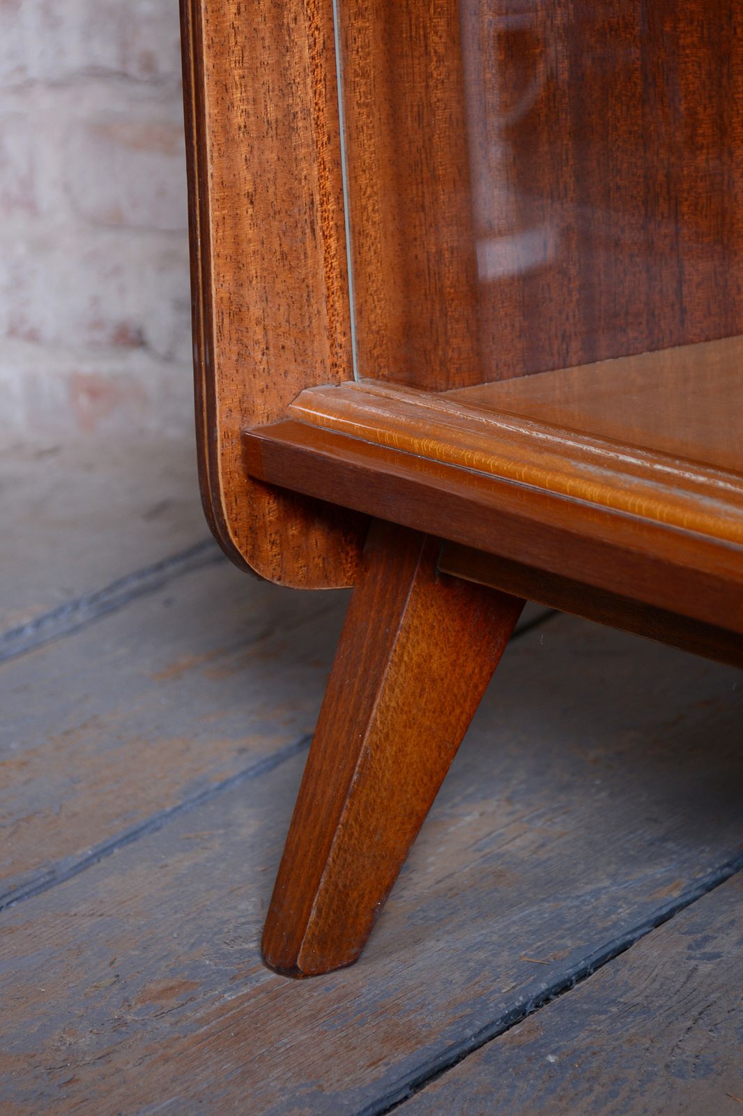 700.0 Original Mid Century Display Cabinet, By Nový Domov, Mahogany, Czech, 1950s photo