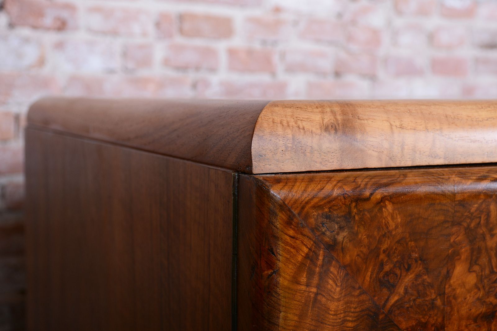 photo buy Restored Art Deco Writing Desk, Mahogany, Walnut, Revived Polish, Czech, 1920s