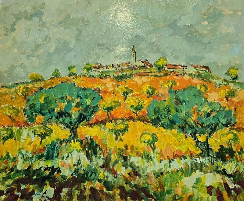 Domingo Abelló, Village In Bloom, 1950 1970